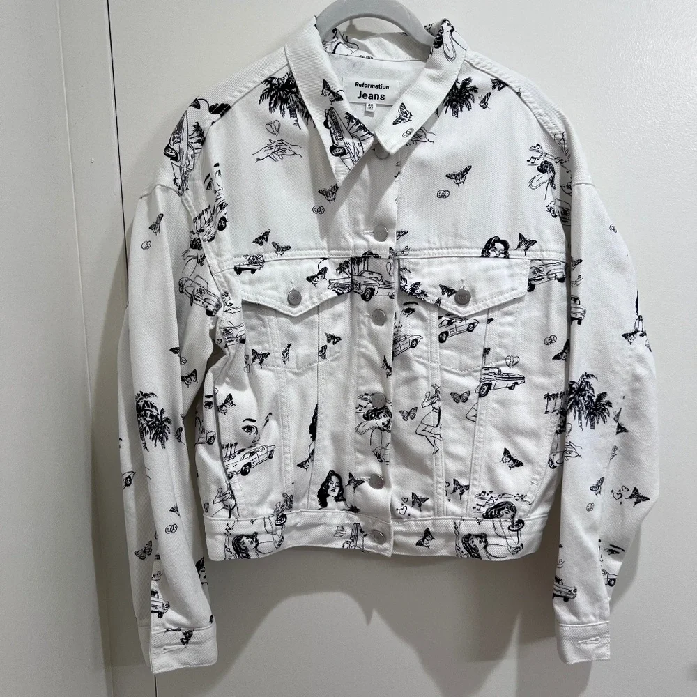 The Reformation Joyride Relaxed Denim Jacket - Picture 2 of 5
